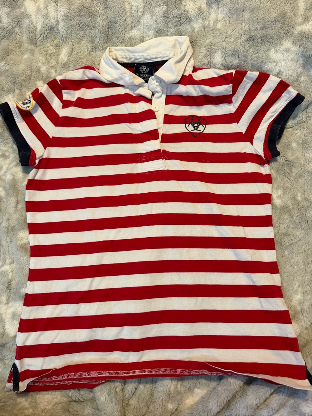 Ariat Striped Fitted Polo